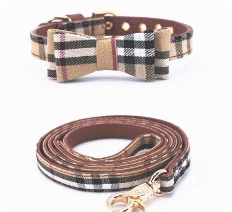 Burberry dog collars and leashes